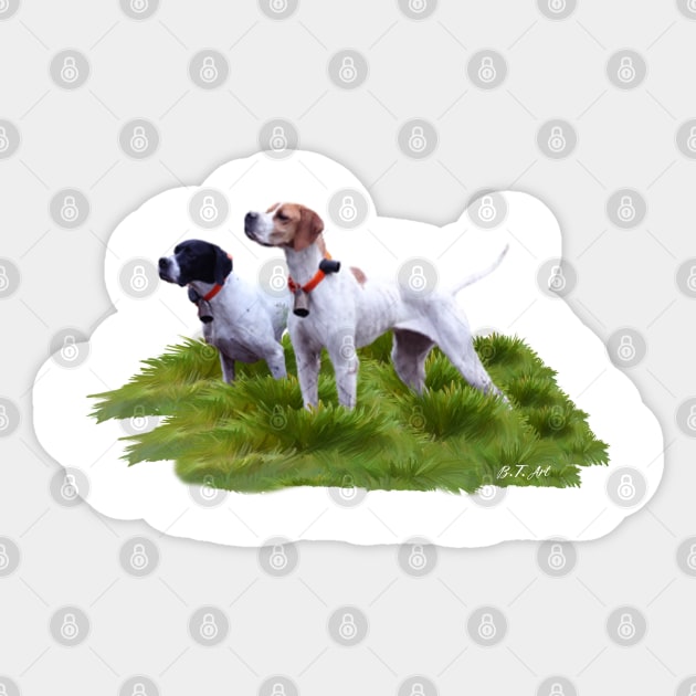 English Pointer Sticker by German Wirehaired Pointer 